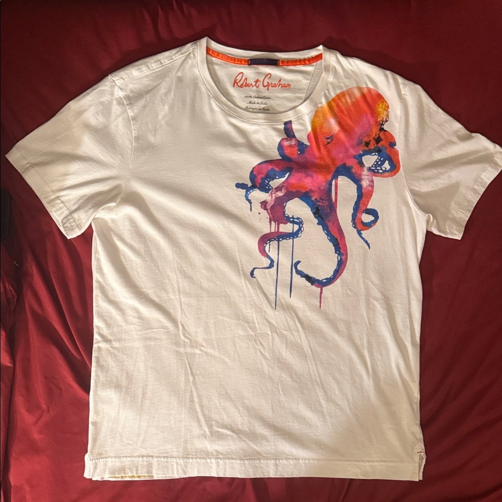 Robert Graham Tako Octopus Graphic T-Shirt - Picture 4 of 16